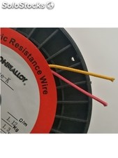 Ohmalloy 0.8mm rojo/amarillo tipo K termopar de alambre/cable
