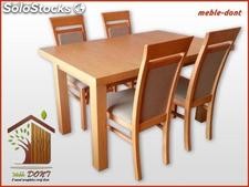 Okazja! stół 120 cm x 80 + (2x35) oraz 4 krzesła
