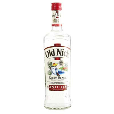 Old Nick Rhum blanc traditionnel OLD NICK : la bouteille d&#39;1L