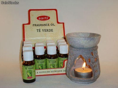 Óleo perfumado para queimador Aarti Chá verde