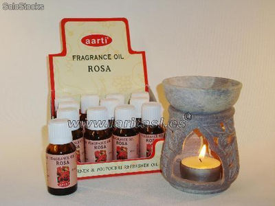 Óleo perfumado para queimador Aarti Rosa