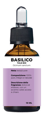 Olio Essenziale di Basilico Santo o Tulsi BIO (Ocimum sanctum) | 10 ml