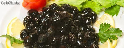 olive nere secche sotto sale in buste sotto vuota da 5kg