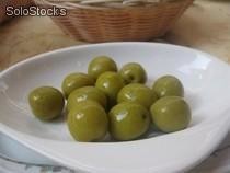 Olives Vertes avec Noyau en Conserve
