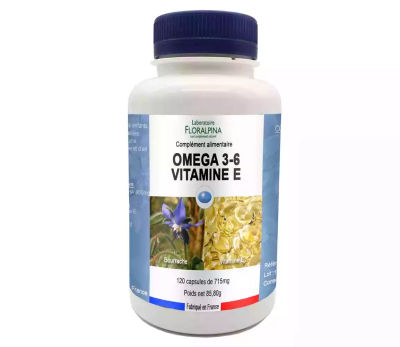 Omega 3&amp;6 vitamine E 120 capsules