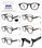 optical frame eyeglasses prescription RX acetate in different colors 5 barrel - Foto 2
