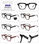optical frame eyeglasses prescription RX acetate in different colors 5 barrel - Foto 3