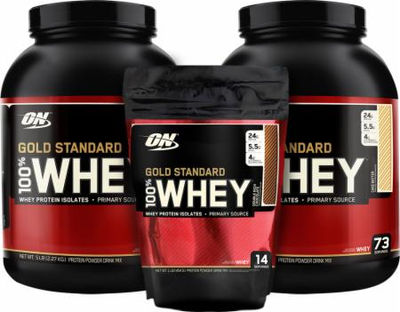 Optimum Nutrition 100% Whey Gold Standard, Double Rich Chocolate, 5lbs