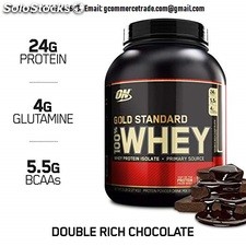 Optimum nutrition gold standard 100% Whey Protein Powder, Double Rich Chocolate,
