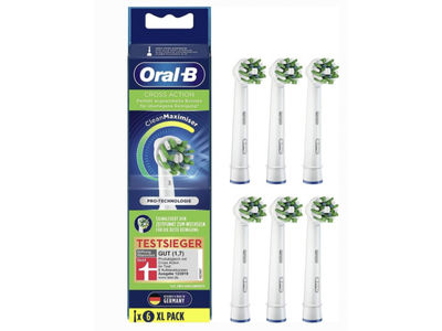 Oral-B CrossAction CleanMaximizer Toothbrush Heads x6 410591