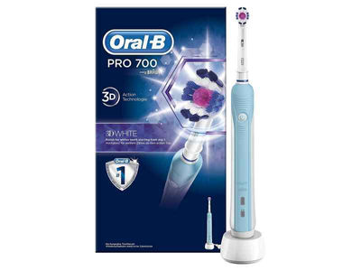 Oral-B Zahnbürste Pro 700 3D White blau/weiss BOX