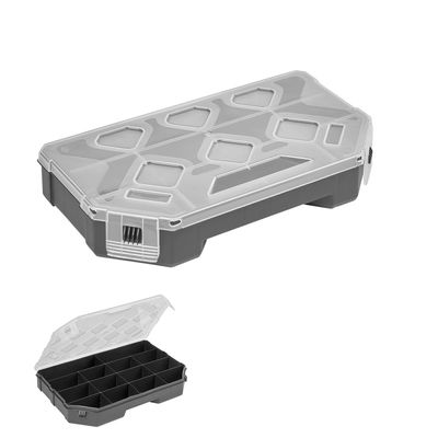 Maletin Organizador Plastico 16 Compartimentos Extraibles 242x188x60 mm. Caja  Almacenaje, Malentin Organizador