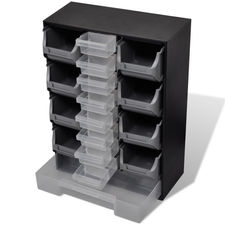 Organizador plastico ferramentas para oficina com 17 gavetas