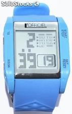 orologio digitale blu in silicone