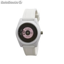 Orologio unisex SMARTY VINYL in silicone bianco e rosa SW045B01