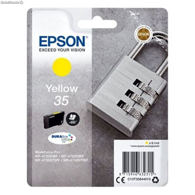 Oryginalny Wkład Atramentowy Epson 35XL Żółty
