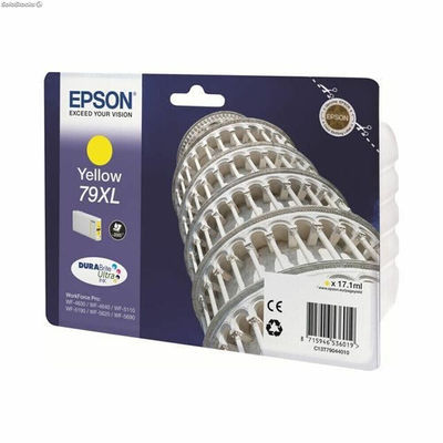 Oryginalny Wkład Atramentowy Epson 79XL Pisa Tower Żółty