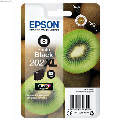 Oryginalny Wkład Atramentowy Epson Singlepack Photo Black 202XL Claria Premium I