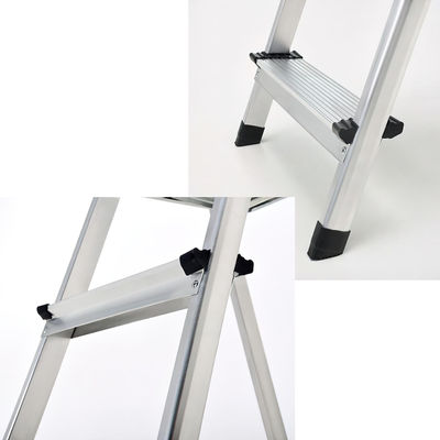 Oryx Escalera Aluminio 6 Peldaños Plegable, Uso doméstico, Antideslizante, - Foto 4