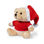 oso de peluche con camiseta personalizable y original gorro de Papa Noel - 1