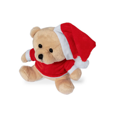 oso de peluche con camiseta personalizable y original gorro de Papa Noel - Foto 4