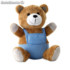 Ourson en peluche bleu MIKC7102-04