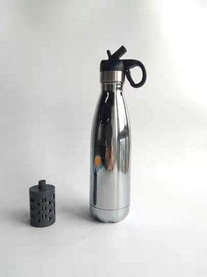 Outdoor BPA-free portable water filter food grade stainless steel bottle - Foto 2