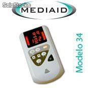Oximetro de Pulso Portátil com alarme Audiovisual Modelo 34 Mediaid Inc.
