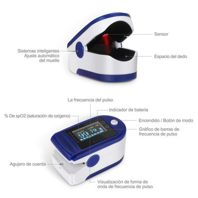 Oxímetro de Pulso y Monitor de Frecuencia Cardíaca con Pantalla OLED HD Pulsioxí - Foto 3