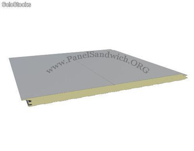 P2D4SB Panel Fachada Tornillo Oculto 2D / Silver Metalic-Blanco / Esp: 4 cm