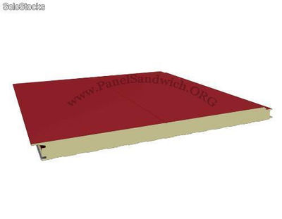 P2D6RB Panel Fachada Tornillo Oculto 2D / Rojo-Blanco / Esp: 6 cm