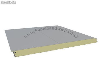 P2D6SB Panel Fachada Tornillo Oculto 2D / Silver Metalic-Blanco / Esp: 6 cm