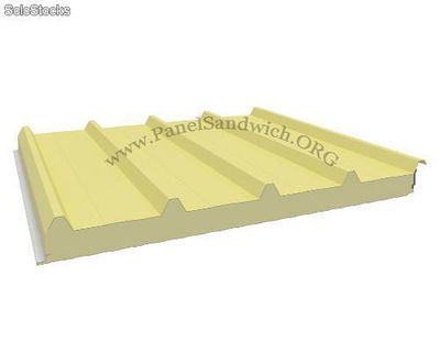 P5G6CB Panel Sándwich Cubierta 5 Grecas / Crema Bidasoa-Blanco / Esp: 6 cm