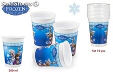 Pack 10 vasos frozen 200 ml