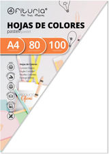 Pack 100 Hojas Color Blanco Tamaño A4 80g