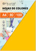 Pack 100 Hojas Color Oro Tamaño A4 80g