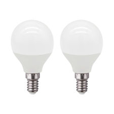 Pack 2 Bombillas LED Esférica E14 6W Equi.40W 470lm 10000H 1Primer Leader