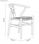 Pack 2 sillas comedor SALMA de madera maciza. Diseño envolvente y asiento cuerda - 4