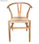 Pack 2 sillas comedor SALMA de madera maciza. Diseño envolvente y asiento cuerda - 3