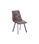 Pack 2 sillas de salón o Cocina, Diamond tapizadas en tejido color chocolate, 87 - 1