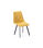 Pack 2 sillas de salón o Cocina, Diamond tapizadas en tejido color mostaza, 87 - Foto 2