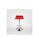 Pack 2 taburetes Turín tapizado en polipiel rojo, 64/85cm(alto) - 1