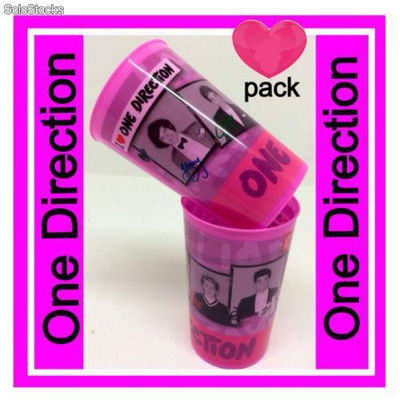 Pack 2 tasses 350ml rose One Direction