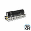 Pack 24 Pilas Alcalinas Estándar Pequeñas 1.5V LR03-AAA y Linterna de regalo