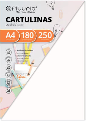 Pack 250 Cartulinas Color Blanco Tamaño A4 180g