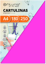 Pack 250 Cartulinas Color Fucsia Tamaño A4 180g