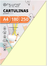 Pack 250 Cartulinas Color Marfil Tamaño A4 180g