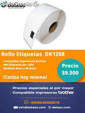 Pack 4 Rollo Dk1208 Etiquetas Alternativas
