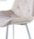 Pack 4 sillas comedor MARILYN, con tapizado en beige extra suave con diseño - 2