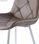 Pack 4 sillas comedor MARILYN, con tapizado en blanco extra suave con diseño - 2